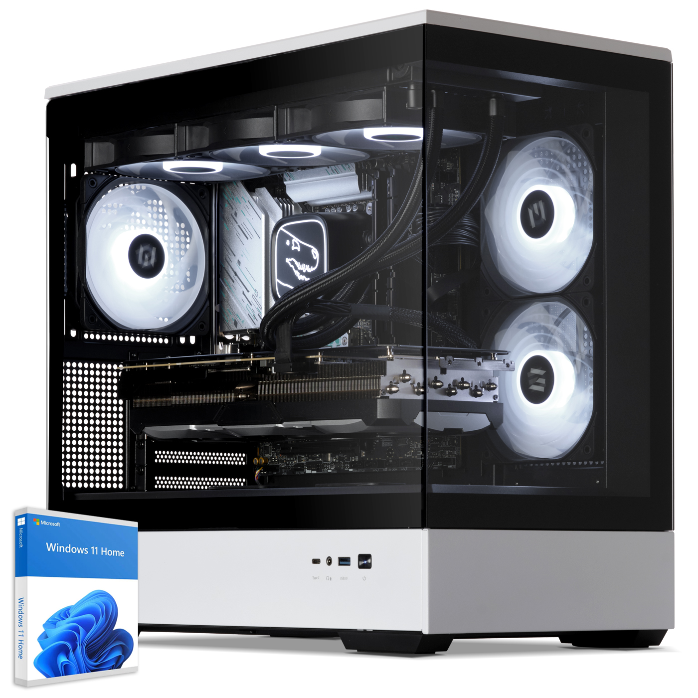 Gaming PC, AMD Ryzen 7 9800X3D, Radeon RX 9070XT