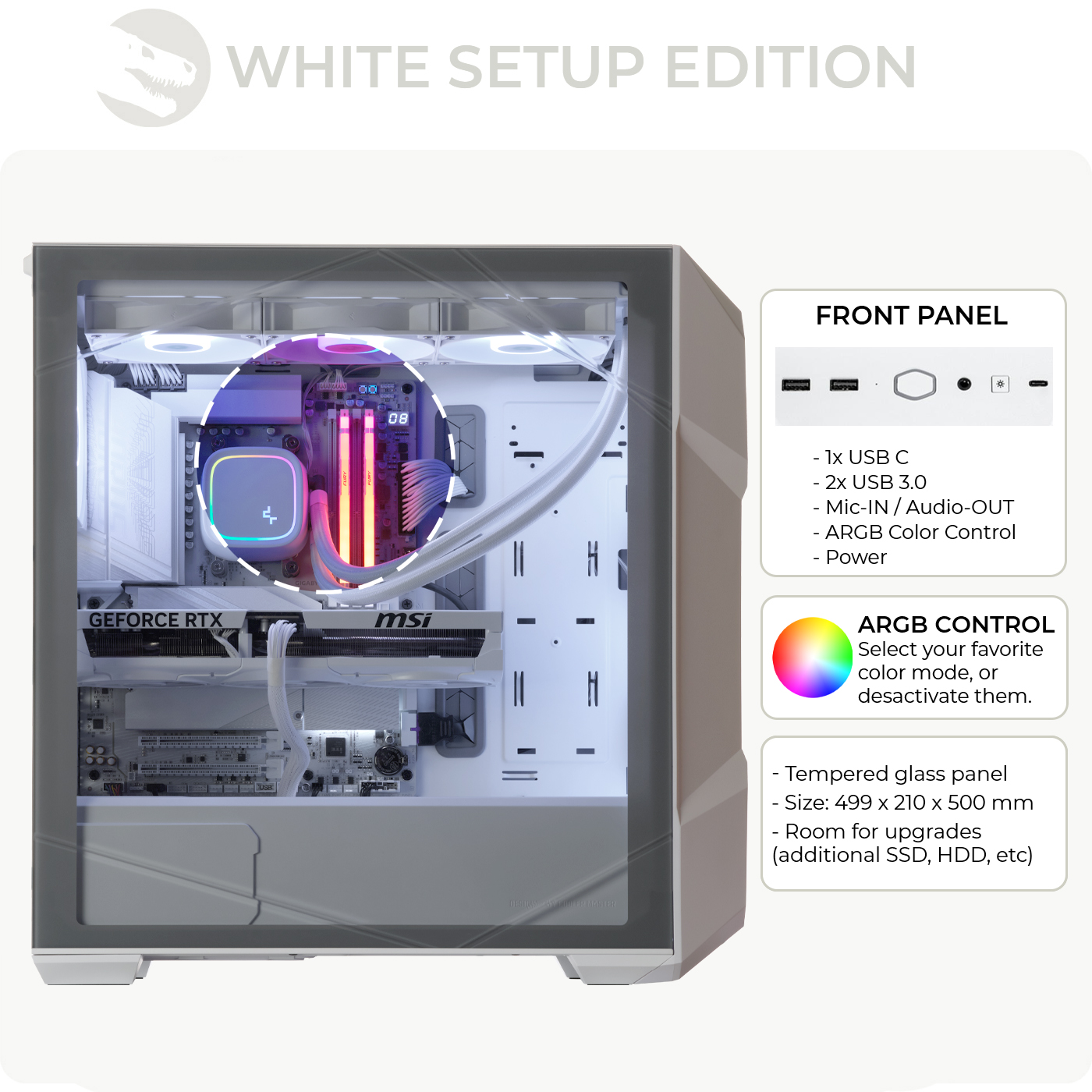 Gaming PC, AMD Ryzen 7 7700X, Geforce RTX5070 Pragmata Bundle