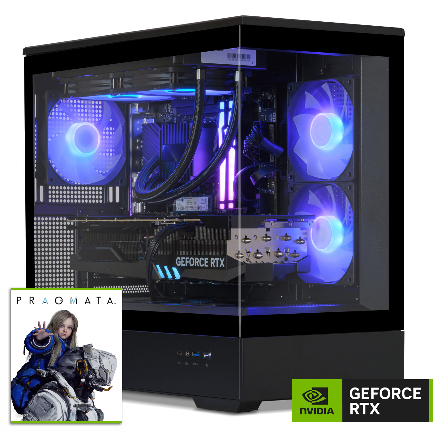 Gaming PC, AMD Ryzen 7 9700X, Geforce RTX5080 Pragmata Bundle