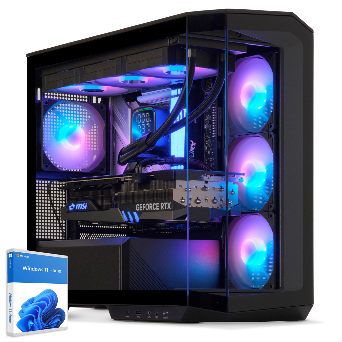 Gaming PC, AMD Ryzen 7 9700X, Radeon RX 9070XT